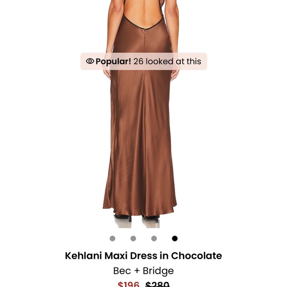 Bec + Bridge Kehlani maxi dress in chocolate - Picture 6 of 6